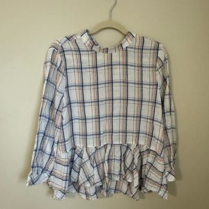 Anthropologie Peplum Top